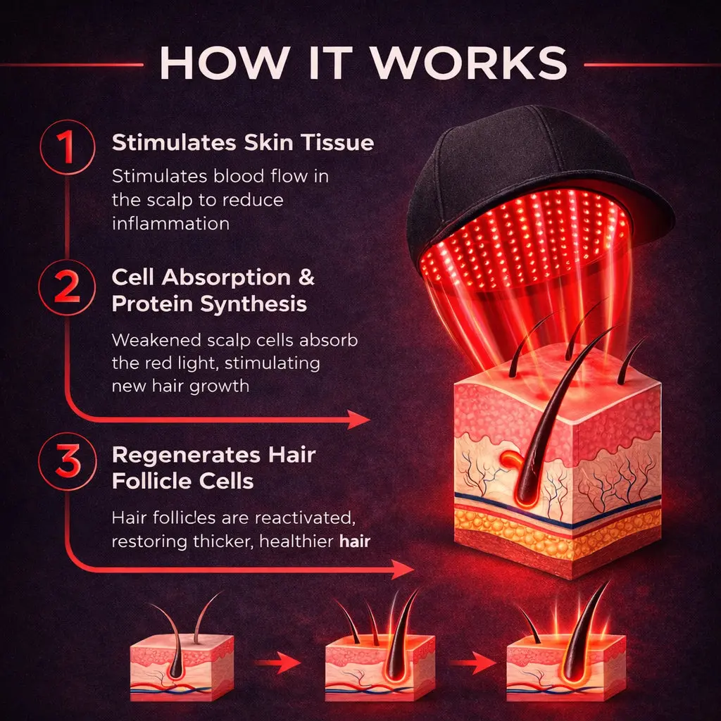 Mresio® Red Light Cap — Regrow Hair, Reduce Shedding