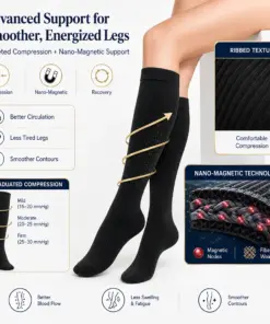 Mresio® VenoMag Nano-Magnetic Professional Leg Circulation Socks