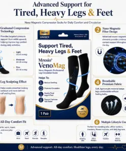 Mresio® VenoMag Nano-Magnetic Professional Leg Circulation Socks